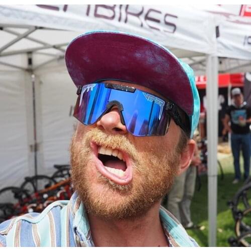 2021 Fashion Cool Flat Top Shield Style Windproof Sunglasses VIPER Brand Outdoor Sports Ride Sun Glasses Oculos De Sol UV400