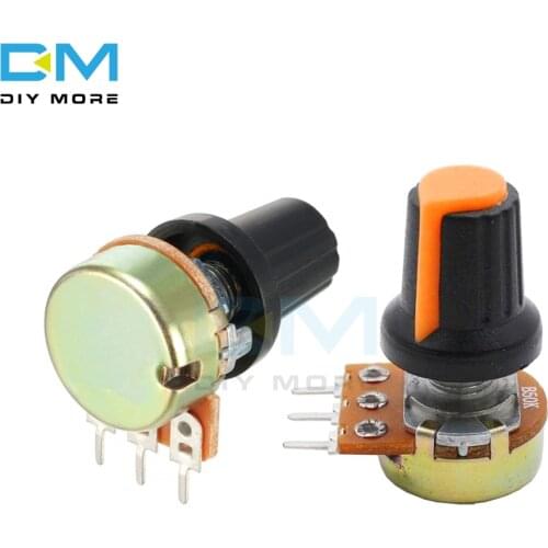 5PCS Diymore WH148 AG2 A-2 With Cap Linear Taper Rotary Potentiometer 1K 2K 3K 5K B10K 20K 30K 50K 100K 200K 300K 500K 1M Ohm