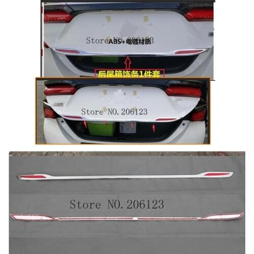 For toyota Corolla Altis 2014 2015 2016 2017 2018 CHROME REAR BOOT DOOR TRUNK COVER TRIM TAILGATE GARNISH MOLDING STRIP