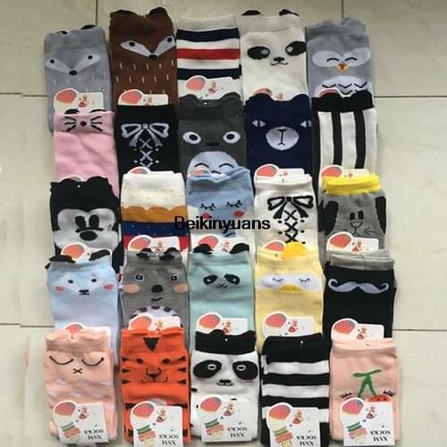 Socks Kids Period New Hosiery Boy Gir'fall Socks Cartoon Baby Socks Leg Warm Knee High Wholesale Toddler Korean Cotton Unisex