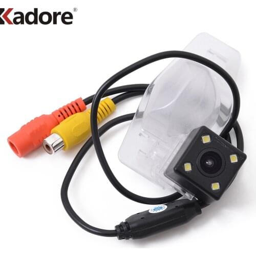 For Honda Jazz 2002-2016 LED CCD HD Special Car Rear View Camera Reversing Rearview Parking Camera Nightvision 4 LED Lights