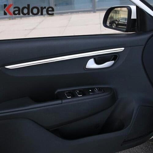 For Kia Rio 4 X-line 2018 2019 Car Door Decoration Moulding Cover Trim Strip Protection Stickers Interior Accessories