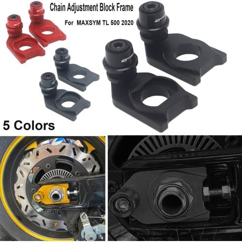 For SYM MAXSYM TL 500 TL500 2020 New Motorcycle Chain Adjustment Block Frame Swingarm Spools Sliders