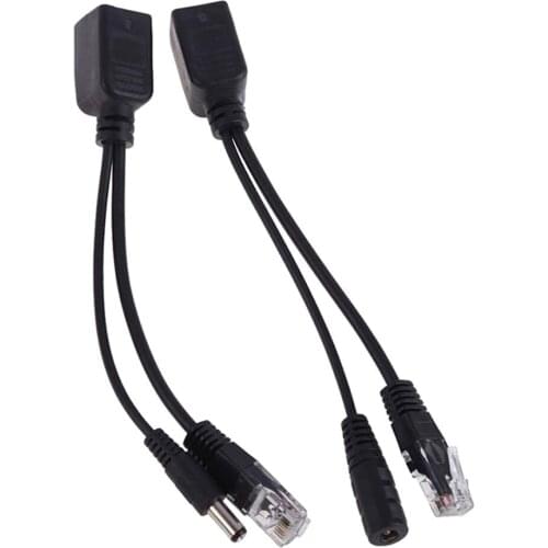 POE Adapter Cable RJ45 Injector Splitter Network Power over Ethernet PoE Adapter Injector Splitter Kit Separator Combiner