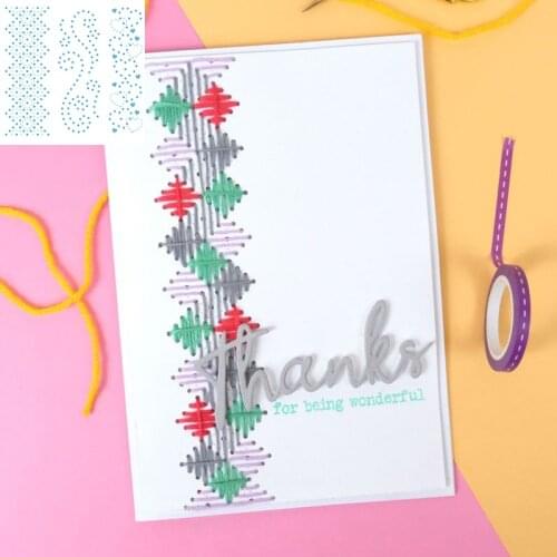 Small Dots Stitched Love Hearts Lace Border for DIY Scrapbooking 2021 Hot Sale Craft Paper Cards Making Template Album