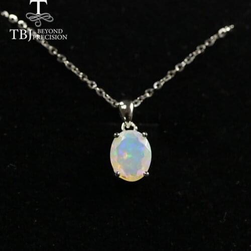 Multi ov 7*9mm Gemstone Pendant ,simple design black opal neckalce aquamarine pendant labradorite pendant 925 sterling silver