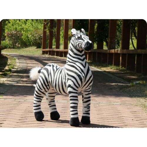 Lovely creative plush simulaiton zebra toy stuffed zebra doll gift about 60cm 2992