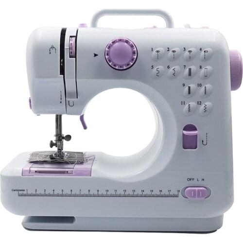 Mini Household Sewing Machine Night Light Foot Pedal Stitches Quilting Machine Electric Multi-Functional Sewing Machine