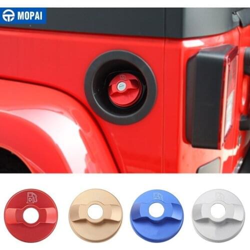 MOPAI Tank Covers for Jeep Wrangler JK 2007+ Car oil Cap Fuel Tank Cap Cover for Jeep Wrangler JL 2018+ Car Accessories