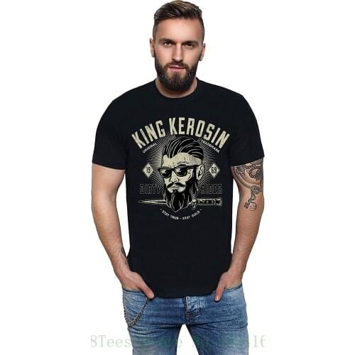 King Kerosin Dirty Rider Regular T Shirt Black New Arrival Male Tees Casual Boy T Shirt Tops Discounts
