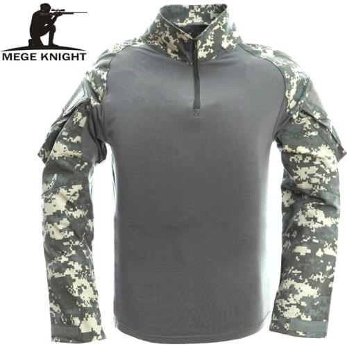 Men Tactical Gear Military Airsoft Special Ops Combat Shirt Camouflage Light Weight Rapid Assault Long Sleeve Shirt Frog Shirt