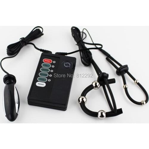 Electric Shock PenisRings Kits Sex Electro Anal Plug Playsets Sex New Experience Sex Toy For Couple Adult Games