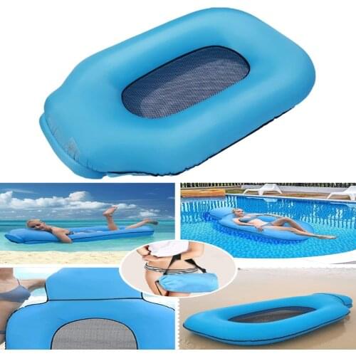 No Pump Required Pool Floats Inflatable Hammock Toy, Floating Pool Lounger Chair Swimming Lake for Adult & Kid Floating Hammock