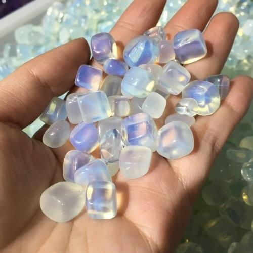 Natural White Opal Rock Stone Gravel Crystal Polished Lucky Powerful natural stones and minerals