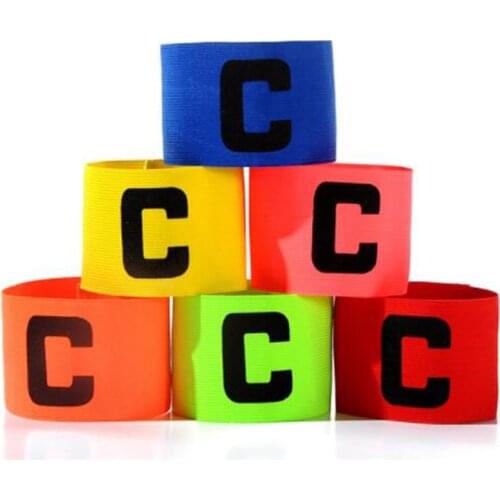 Nylon Football competition Captain Fluorescent Armband Football Training Adjustable Captain Arm Bands Soccer Gift Accessories