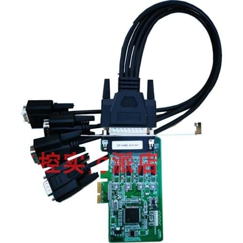 New Original Spot Photo For MOXA CP-104EL-A 4-Port RS232 Serial Card PCI-E 25-Pin