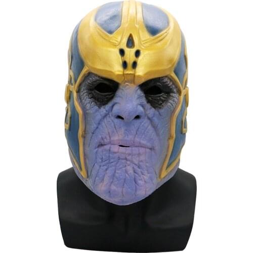 New Man Infinity Gauntlet Cosplay Arm Latex Gloves Arms Helmet Mask Superhero Weapon Props