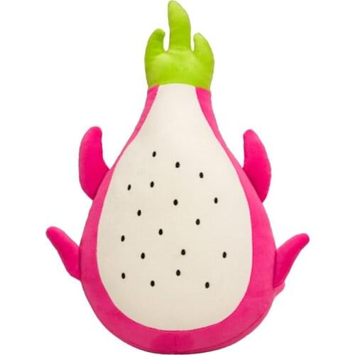 3D Printed Pitaya Plush Cushion Stuffed Fruit Shaped Pillows Fruit Toys for Baby Kids Plushie Pitaya