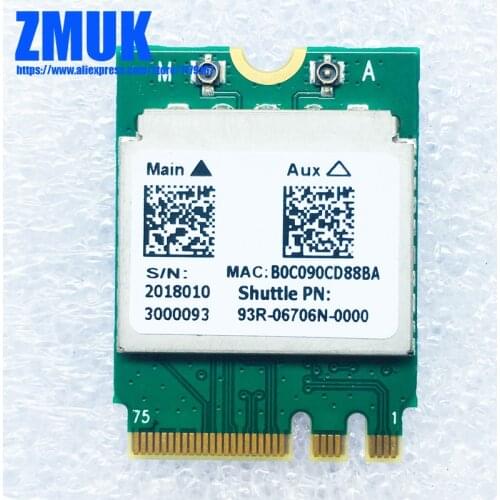 RTL8821AE 802.11abgn/ac + BT4.0 Combo M.2 Wi-Fi Card,P/N 93R-06706N-0000