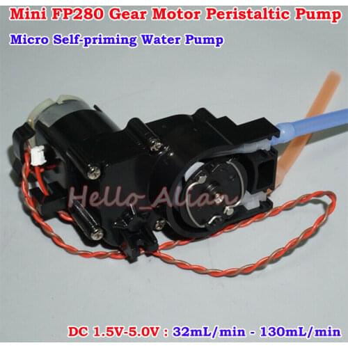 S.M.C Micro FP280 Gear Motor Water Pump DC 1.5V-5V Lab Dosing Liquid Peristaltic Self-priming Pump