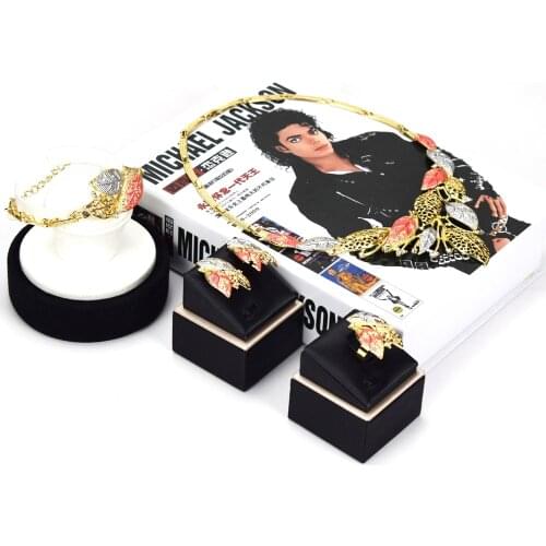 Sakura Love African Jewelry Set Dubai Gold Earrings Necklace Bracelet Ring Glamour Womens Wedding Jewelry Set Fashion Gift