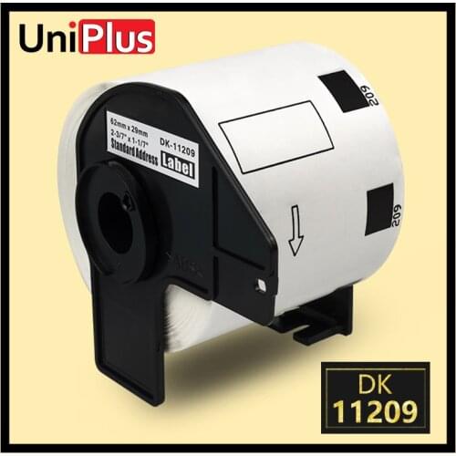 UniPlus Fit for Brother DK-11209 Replacement Labels Shipping Address Paper Sticker 1.1"*2.4" 800 Sheets for QL500 570 1050 1100