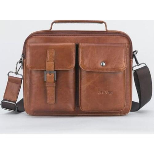 Messenger Bag Mens shoulder bag for Men Top Handle Pack Genuine Leather Mens casual Classic Tote Crossbody Bags