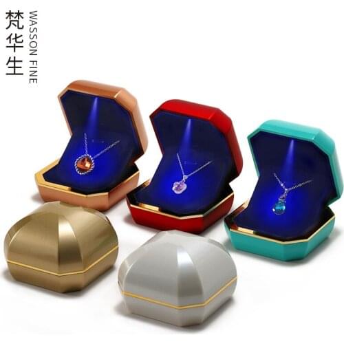 Ring Earring Box LED Light Box Wedding Jewelry Jewelry Packaging Gift Box Custom Jewelry Box