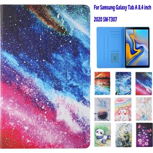 Tab A 8.4 Case For Samsung Galaxy Tab A 8.4 2020 SM-T307 T307 Cover Stand Flip Funda Tablet Soft PU Leather Shell Capa