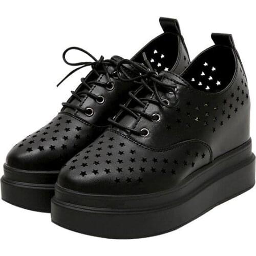 Dropship Student Shoes College Girl Lolita Loafers Women Creepers Cosplay Jk Flats Pu Leather Platform Gothic Punk Sneakers