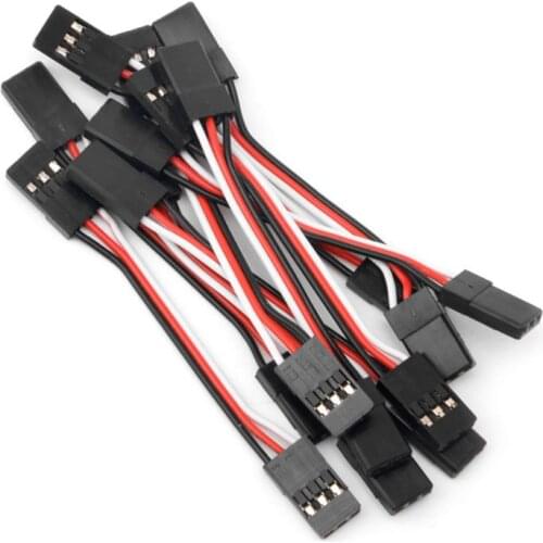 10pcs 20cm/ 5cm/ 15cm/10cm/30cm Male to Male Quadcopter Servo Futaba Extension Lead JR Wire Cable New