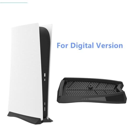 Built-in Cooling Vents Non-slip Mount Holder Vertical Stand For SONY PlayStation 5 PS5 Digital Edition/Ultra HD Game Console