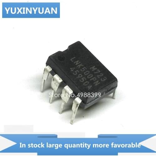 YUXINYUAN 5PCS/LOT LNK500PN LNK500P LNK500 LNK 500PN K500PN NK500PN DIP7 in stock in stock