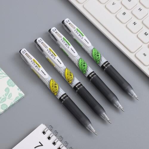 1pc 0.4mm/0.5mm zebra JJ77-BK Sarasa Gel Pen Fast Dry press neutral pen For student writing Kawaii Press Type Kawaii stationery