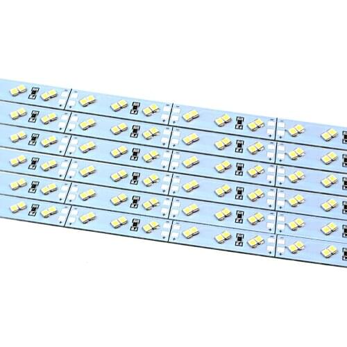 100pcs/lot 1m 144leds SMD 2830 no waterproof DC 12v led hard luces led strip bar light aluminium profile shell showcase