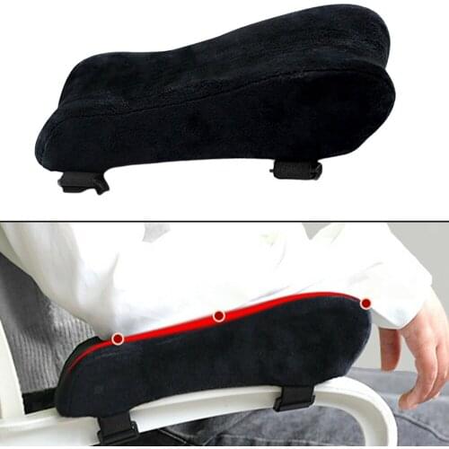 2 PCS Memory Foam Cooling gel Chair Armrest Pads Arm Rest Pillow for Office & Gaming Chairs Elbows Pressure Relie