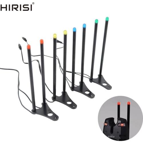 4pcs Carp Fishing Tackle LED Snag Ears Fishing Snag Ear Bar with LED Light Color Green Yellow Red Blue