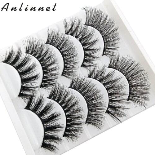 5 pairs of natural eyelashes, handmade eyelashes, false eyelash extensions, fluffy eyelashes, eyelash eye makeup tools