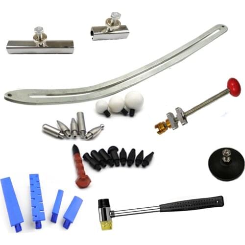 Car Fender Damage Repair Tools Flat Bar Tools Kit Car Dent Removal Kit Auto Fender Smooth Repair Car Dent Repair Kit