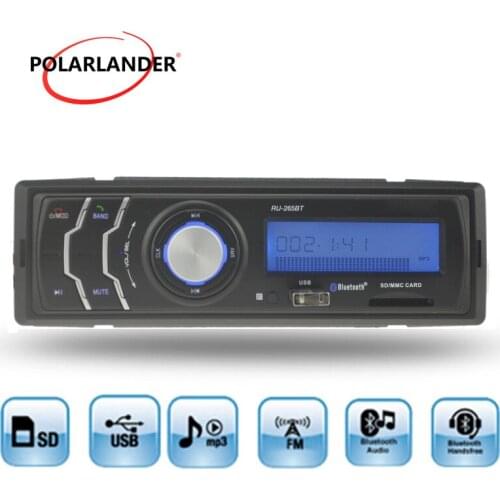 Car Radio MP3 Player USD/SD Card /AUX in FM Receiver hands-free call Hot New 1 din In-Dash bluetooth Audio Auto Stereo