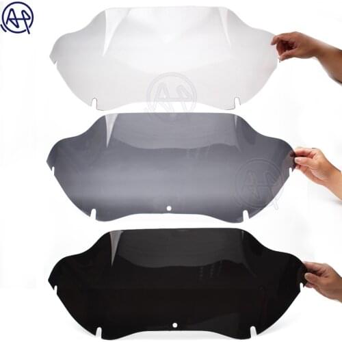 9" Motorcycle Tint Windshield Windscreen Case 3 Color Fits For Harley Touring Road Glide FLTR 1998-2013 99 12