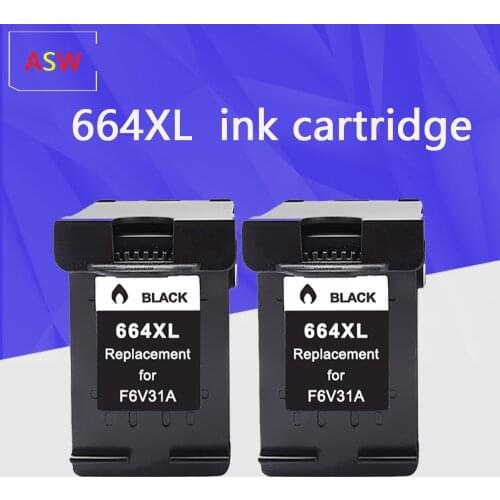 ASW Black 664XL ink cartridge replacement For HP664XL 664 for HP DeskJet 1115 2135 3635 1118 2138 3636 3638 4536 4676 Printer