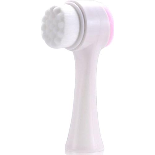 Double Side Silicone Deep Cleaning Pore Face Brush Facial Cleaning Massage Portable Remove Makeup Wash Skin Care Tool Hot Sale