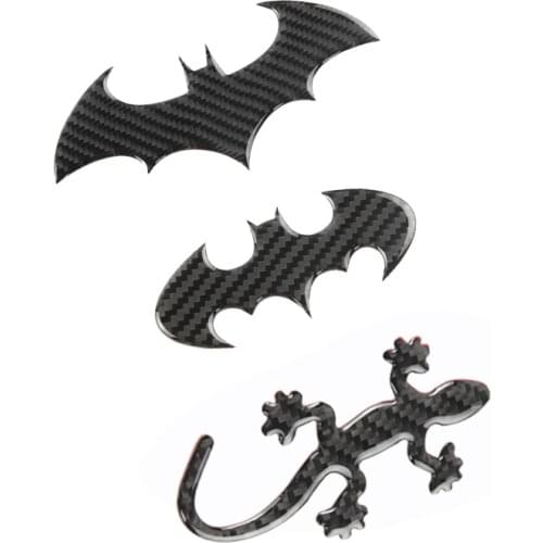 Real Carbon Fibre Gecko Lizard quattro Badge Emblem bat for Audi A3 A4 A5 A6 S3 Q3 Q5 RS3 Styling Decal Sticker Accessory