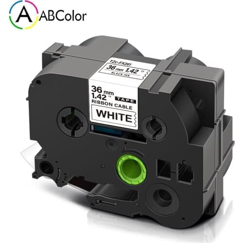 36mm Labels For Brother Flexible Tape TZe-FX261 TZe FX261 Label Tape tzefx261 tz tape For Brother P Touch Label Maker PT-P900