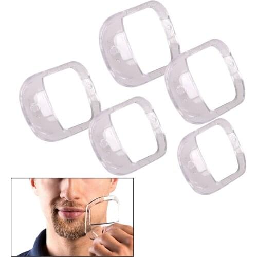 5 Pcs/set Beard Styling Tools Goatee Shaping Template Beard Shaving Face Care Modeling Tool Gift Accessories For Men Fashion