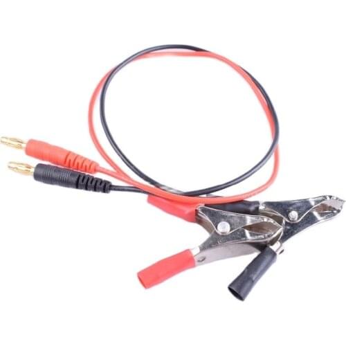 Alligator Clip Wiring Cable Crocodile Clamp to 4.0 Banana Plug For Solar Panel Battery Charger 1 set Pack