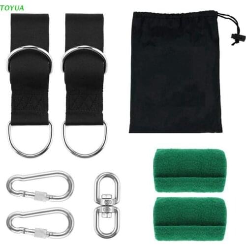Swing Hammock Tree Mat Hanging Kit Strap Carabiner Camping Garden Swing Fittings 1XCC