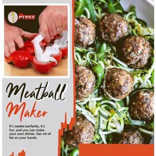 Kitchen Making Round Tool Kitchen Meatball Maker Meatball Model Clip Fish Ball Rice Ball Making Mold Tool Kitchen Accessories