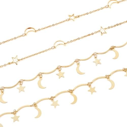 316 Stainless Steel Cross Chains, Decorative Chain, with Flat Oval Connector, Stainless Steel Color, 4.5x2mm